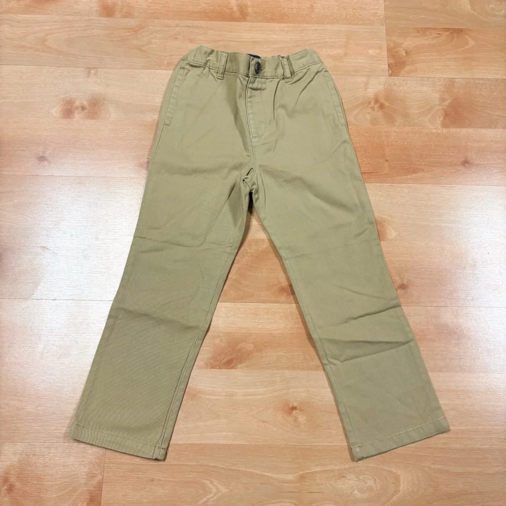 NWT Childrens Place Khaki Navy Blue Straight Leg Cotton Uniform Chino Pants 5